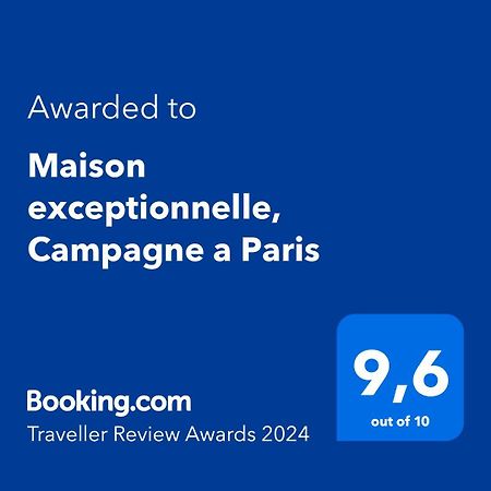 Maison Exceptionnelle, Campagne A Parisアパートメント エクステリア 写真